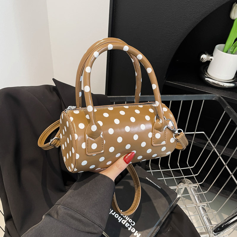 2025 New Small Pillow Bag Korean Style Polka Dot Multi Functional Simple Crossbody Shoulder Bag for Women