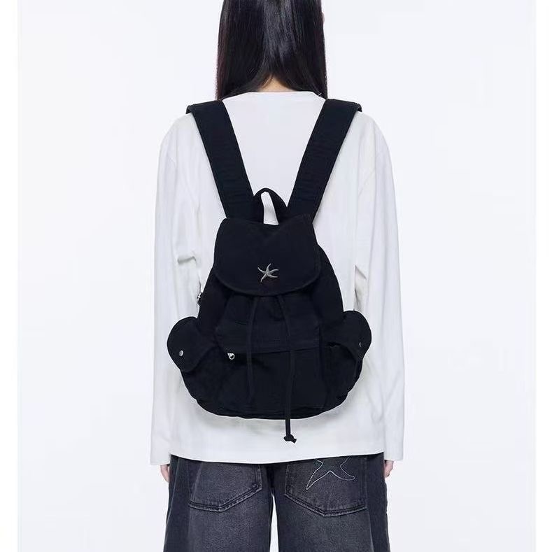 2025 Korean Style Star Backpack for Women Casual Travel Student Bag